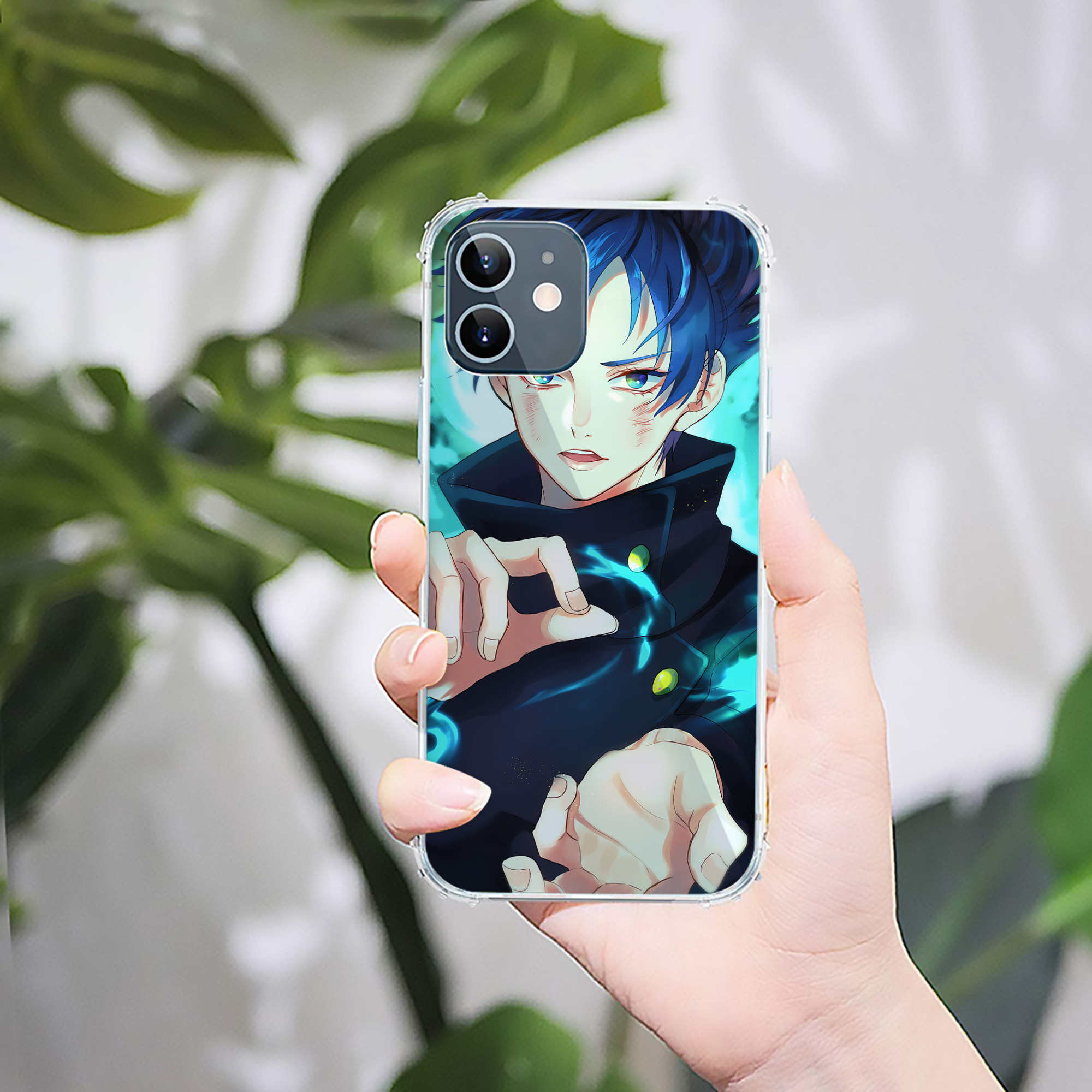 （画像用） 呪術廻戦 Jujutsu Kaisen 【iPhone 12シリーズ対応】透明スマホケース（クリアソフトケース）